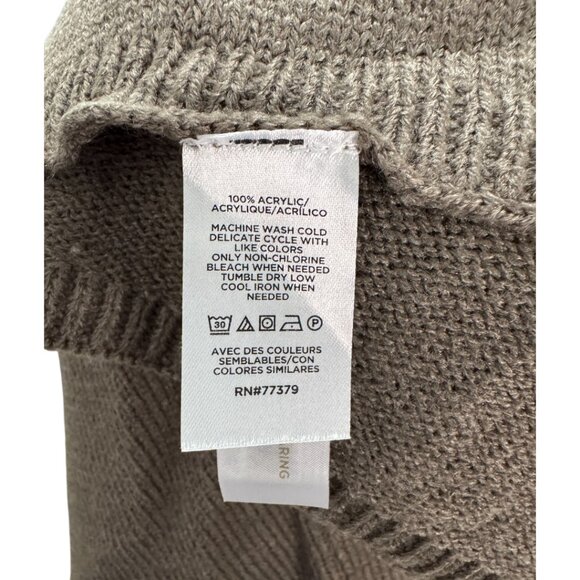 NWT Ann Taylor Knit Ribbed Sweater Poncho | Size XS/S - Picture 7 of 8